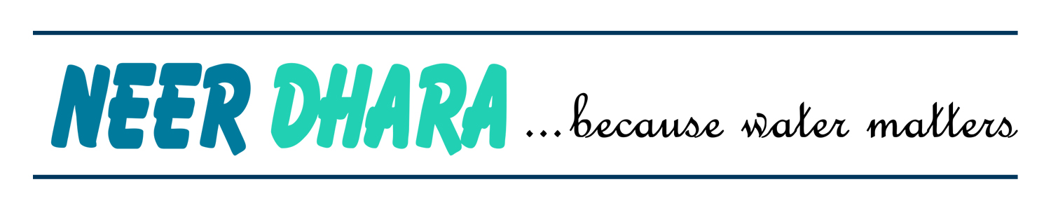 Neer Dhara water tank brand logo with tagline ‘because water matters