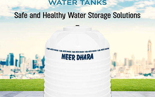 Neer Dhara water tank displayed as a safe and healthy water storage solution for homes and buildings