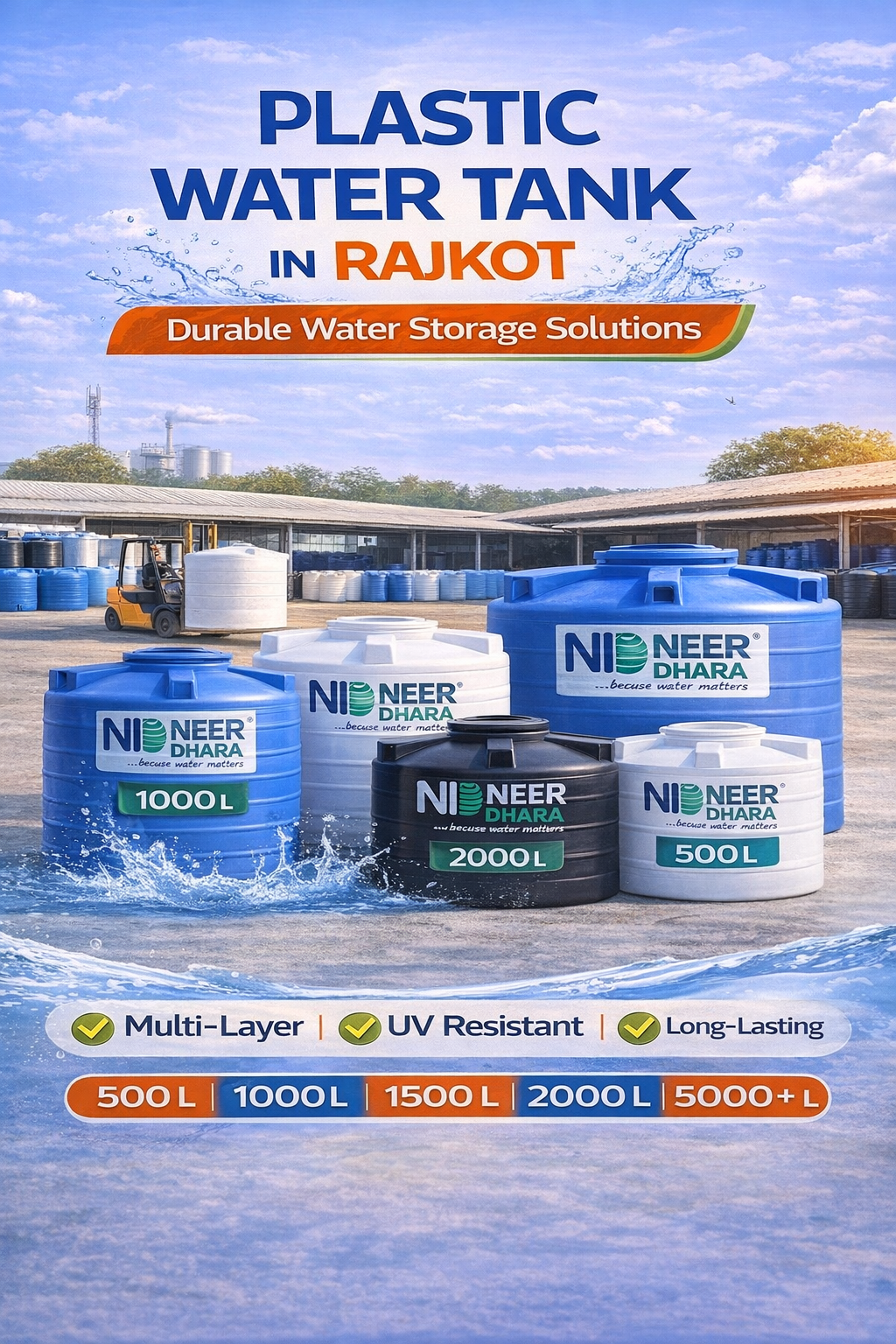 Plastic Water Tank in Rajkot